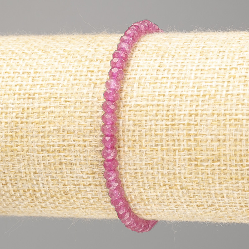 Bransoletka z fasetowanego turmalinu syntetycznego