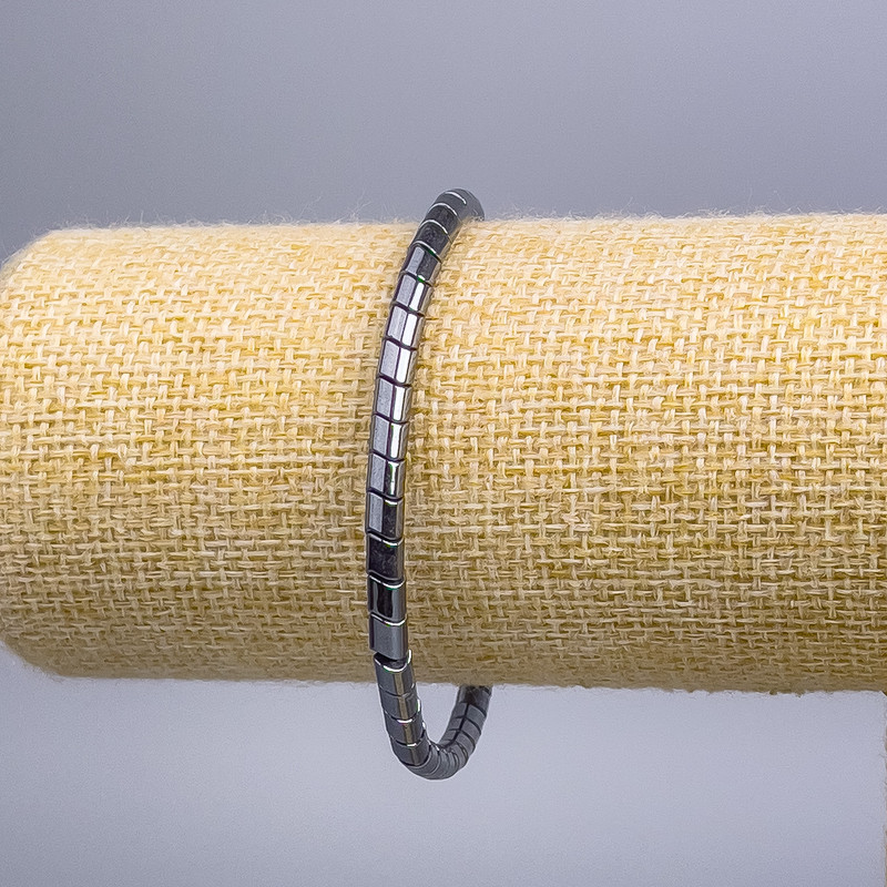 Bransoletka z hematytu „Zygzak”